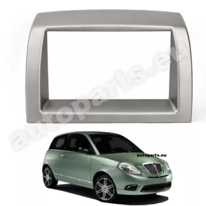 Mascherina Adattatore Autoradio Stereo 2 DIN Lancia Ypsilon dal 2003 Silver - Foto 1 di 5