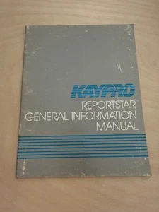 Kaypro Reportstar General Information Manual - Zdjęcie 1 z 2