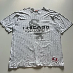 Vintage 90s Chicago White Sox T Shirt XL Nutmeg MLB Logo Graphic Tee Made In USA - Picture 1 of 7