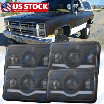 Faros LED DRL Hi-Lo Beam 4x6"" pulgadas para Chevrolet Blazer C10 C20 S10 Foto 1 de 4