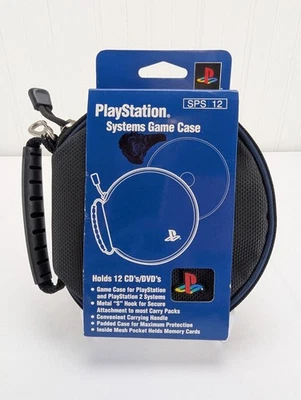Playstation Systems Game Case Holds 12 Discs Carrying Handle Padded 2002 New - Image 1 of 4