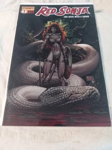 Dynamite Red Sonja # 1 She Devil with a Sword Michael Turner Variante 2005 NM - Bild 1 von 6