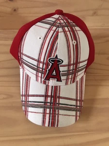 Los Angeles Angels Plaid Red White Hat Auto Trader Sports Baseball California - Picture 1 of 5