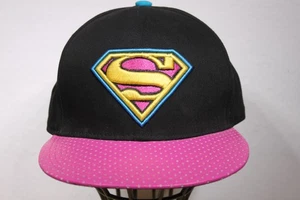 Superman Mütze rosa bestickt verstellbar gepunktet Krempe - Bild 1 von 12