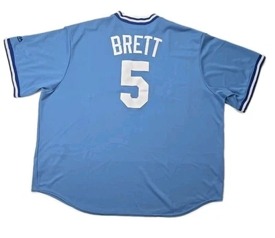 Majestic Cooperstown Collection Jersey George Brett Salón de la Fama Cool Base 4XL Foto 1 de 4
