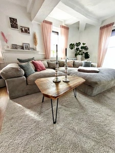 Einzigartiger Couchtisch Tisch Boho  Skandi Eiche Massiv  Unikat! - Bild 1 von 4