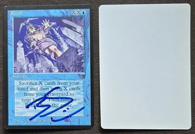 SIGNED MtG Magic Brian Snoddy Artist Proof _ Legends _ RECALL _ VHTF 1/100! - Image 1 of 2