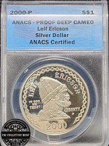 2000-P Leif Ericson Proof Silver Commemorative - Rare READ DESCRIPTION! - VALUE! - Picture 1 of 4