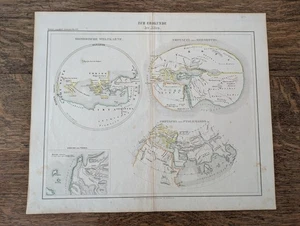Original 1856 History Atlas Map Ancient Homer Herodot Troja Ptolemäus 16,5 x 13,5 - Bild 1 von 10