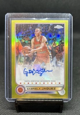 2022 Topps Chrome McDonald's - Yellow #CA-GJ Gabriela Jaquez Rookie Auto 67/75 - Image 1 of 2