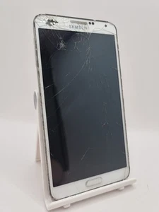 Samsung Galaxy Note 3 White 32GB Android Smartphone Cracked Faulty #B - Picture 1 of 14