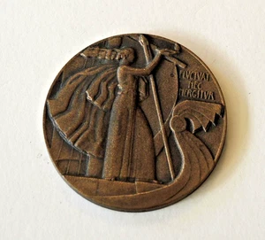 PRE WW2 FRENCH BRONZE MEDALLION CITY OF PARIS FROM THE COUNCIL #15 - Picture 1 of 3