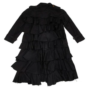 COMME des GARCONS HOMME PLUS Back Frill Poly Trench Coat Size S(K-156721) - Picture 1 of 12
