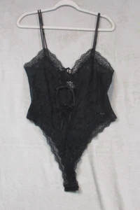 Sexy Vintage 90s Victoria’s Secret Gold Label Lace Teddy Bodysuit Size M Y2K - Picture 1 of 7