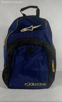 Mochila de viaje Alpinestars azul negro bolsillos con cremallera correa ajustable para el hombro Foto 1 de 4