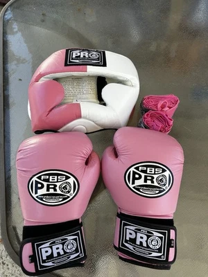 PBS Pro Boxing Supplies Set With Both Gloves,headset, And Two Boxing Ropes - Image 1 of 4