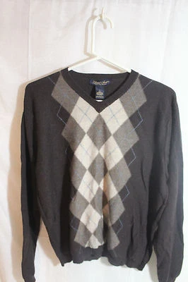 Suéter Garret Scott Marrón Lana Merino Extra Fina Talla Grande Foto 1 de 4