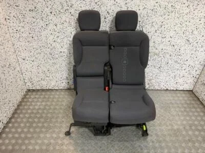 09-18 CITROEN BERLINGO/PARTNER FRONT PASSENGER SIDE TWIN SEATS WITH HEADRESTS - Image 1 of 4