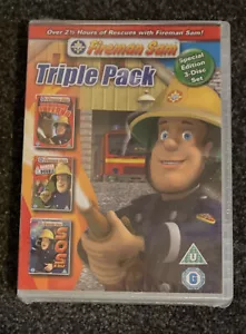 Fireman Sam Triple Pack - DVDs - New Sealed - Region 2 - Picture 1 of 2