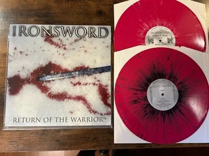 Ironsword - Return Of The Warrior/Ironsword 2xLP Pink/White/Black/500 Fantasy - Foto 1 di 5