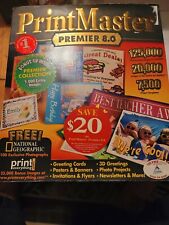 Print Master Platinum 8.0 Art CDs Border Bound Software Templates Brand New