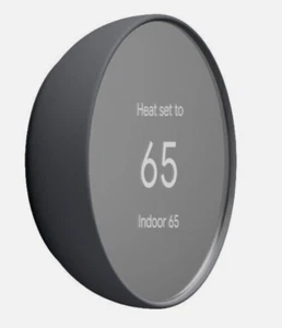 Google Nest Smart Thermostat, Charcoal - GA02081-US, Latest Model FACTORY SEALED - Picture 1 of 1