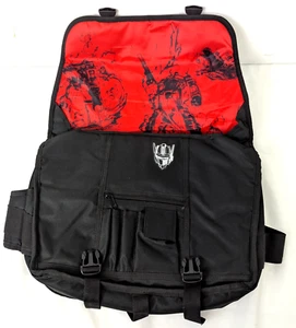 TRANSFORMERS Laptop Messenger Bag Loot Crate DX Exclusive Hasbro 2016 Black Red - Picture 1 of 6