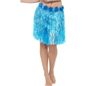 Hula Bastrock Blau Karibik Rock Hawaii Outfit Strandparty Aloha - Bild 1 von 1