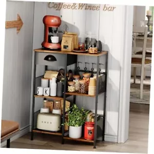 Framhouse Coffee Bar Cabinet 5-Layer Staggered Coffee Station with Storage - Picture 1 of 7