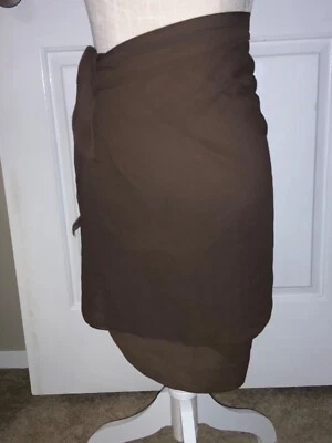 🌸 Traje de baño Dotti marrón transparente envoltura cubierta talla única🌸 Foto 1 de 4