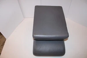 1994-2001 Dodge Ram Leather Center Jump Seat Arm Rest Grey West of Houston Tex - Bild 1 von 13