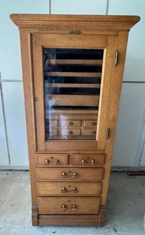 The Harvard Co Antique Dental Cabinet Cover