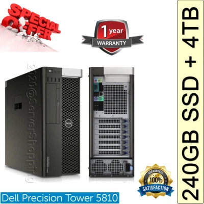 Dell Precision T5810 upto 14-CORE E5-2697v3 upto 64GB DDR4  Configurable Server - Image 1 of 4