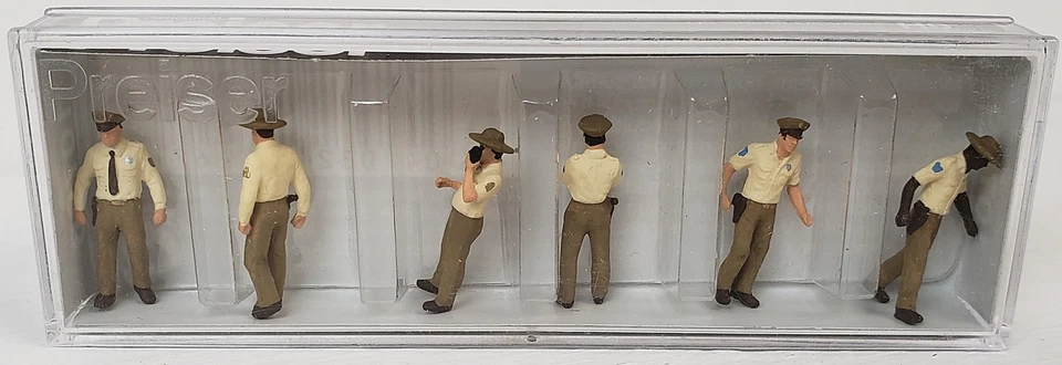 PREISER NEW #10796 HO 1/87 Set of Six US Sheriff Deputies Police - Image 1 of 1