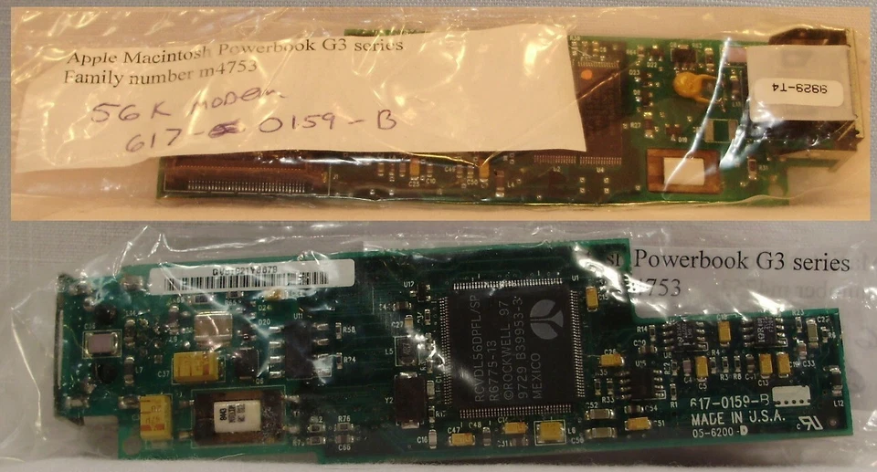 Apple Macintosh G3 M4753 56k Modem 617-0159-B RCVDL56DPFL/SP 9929-T4 - Image 1 of 1