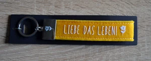 Depesche SCHLÜSSELANHÄNGER Filz, "LIEBE DAS LEBEN!", Neu - Picture 1 of 1