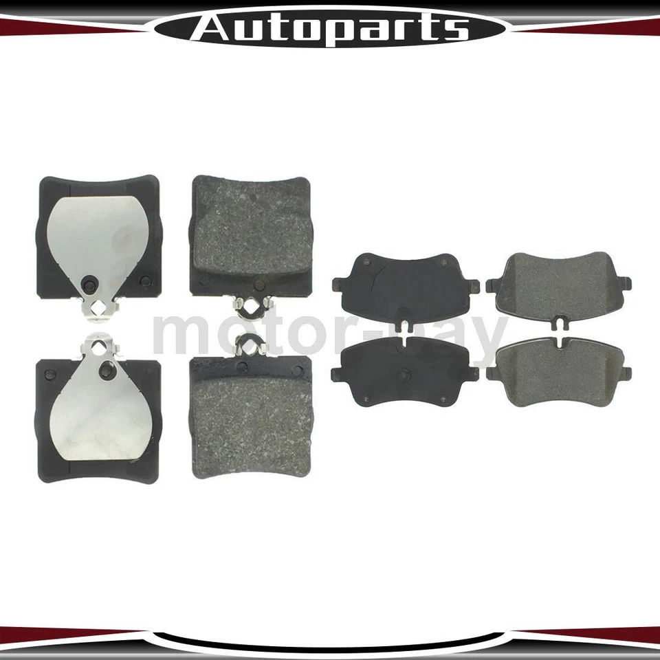 Pastillas de freno delanteras traseras centradas para Mercedes-Benz C240 2001 2002 2003 2004 2005 Foto 1 de 4
