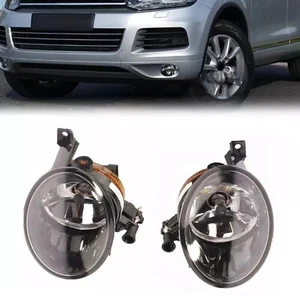 Pair Fog Light Lamp W/ Halogen Bulb For 2011-2014 VW Touareg 7P6941699 7P6941700 - Picture 1 of 9