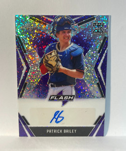 #35/35 2020 Leaf Flash Patrick Bailey XRC PURPLE Auto BA-PB1 Giant RC EBAY 1/1