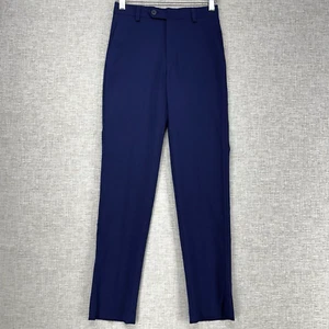 Marc New York Andrew Marc Dress Pants Youth Boys Size 8R Blue Unhemmed 24" Waist - Picture 1 of 12
