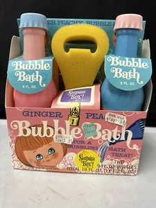ANSEHL Bubble Bath GINGER PEACHY Soda Bottles IN Original Package NIP NOS USA - Picture 1 of 17