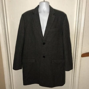 Banana Republic Herren Gr. L Wollmischung Mantel klassisch lang grau Oberteil Jacke - Bild 1 von 16