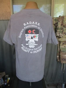 Maglietta grigia 2015 BAGRAM TRAUMA SERVICES medico, chirurgia BADASS PT - Foto 1 di 8