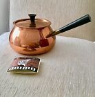 Webb Douro Copper Saucepan - Vintage New Old Stock Sauce Pan Pot W Handle + Lid