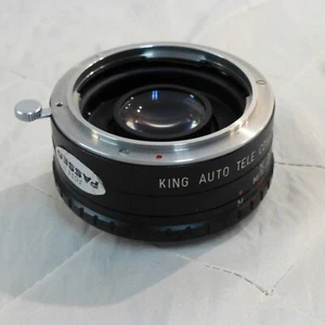 King Auto Tele Converter 2X for Konica in Case Japan Vintage Excellent - Picture 1 of 11