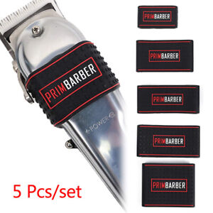 5Pcs/set Non Slip Barber Clipper Grip Bands Sleeve Hair Clipper Holder Co-dx