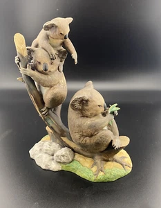 Lenox Koalas Australia Fine Porcelain Wildlife of the Seven Continents Japan Vtg - Picture 1 of 4