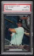 1994 Bowman's Best Blue Tony Clark #62 PSA 9 MINT Rookie RC