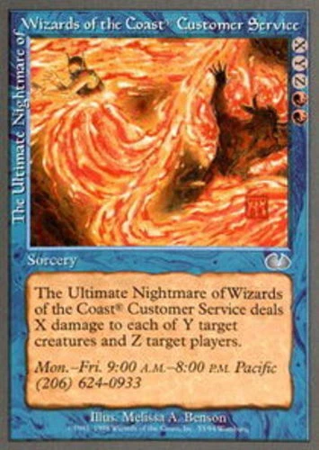 MTG - The Ultimate Nightmare of Wizards of the Coast Customer Service - Unglued  - Image 1 of 1