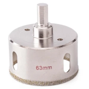 Diamond Hole Saw 2.5'' inch Drill Bit Masonry Drilling Holes for Stone Glass - Picture 1 of 7